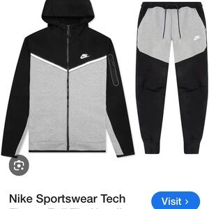 Nike Standard Fit Joggers in Black and Gray
